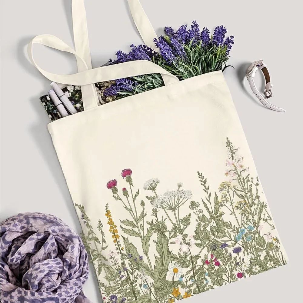 Printed canvas bag 